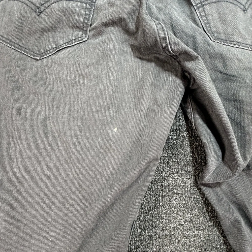 Levis Jeans Mens 34x32 505 Regular Fit Charcoal Gray Straight Leg EUC